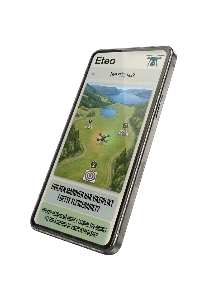 Funksjoner som gjør deg klar for droneeksamen